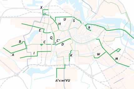 2.3 Admiraal de Ruijterweg (traject H) Beschrijving Dit traject heeft een matig snelheidsniveau. Opvallend is de lage snelheid nabij Wiltzanghlaan en bij het aanrijden van De Krommert.