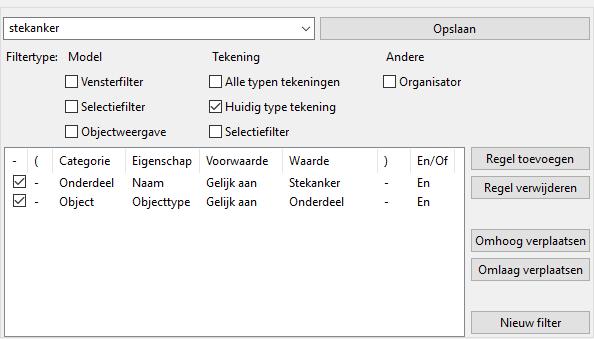 We definiëren eerst de te gebruiken maatlijneigenschappen voor de stekankers.