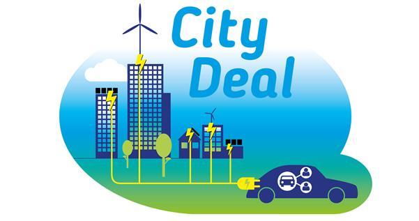 City Deal Elektrische Deelmobiliteit (1/2) Energietransitie: elektrisch autodelen, slim laden en opslag Beleidskaders: klimaatbeleid, Agenda Stad, MaaS, Green Deal Elektrisch Vervoer, Green Deal