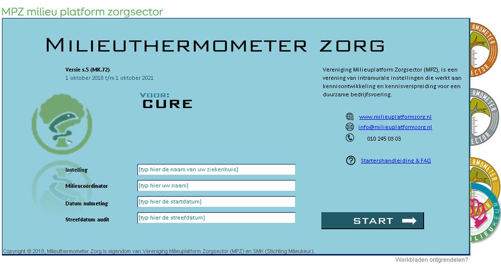 S T A P 1 S t a r t e n 1. Maak gebruik van het juiste Excel document!