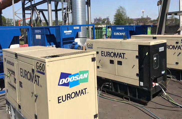 2.1 STROOMGROEPEN STROOMGROEPEN Euromat is de officiële invoerder voor België van het merk Doosan compressoren,