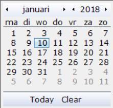 Bij Begin- en Einddatum kunt u via de kalenderfunctie aangeven wat de begin- en einddatum van de verwijzing is. Bij Begindatum staat de dag, waarop de verwijzing aangemaakt wordt, voorgeselecteerd.