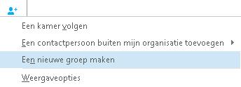 . Wijs in de contactenlijst het contact aan naar wie u een chatbericht wilt verzenden. Indien u met meer dan een contact wilt chatten, houdt u Control ingedrukt en klikt u op de naam van de contacten.