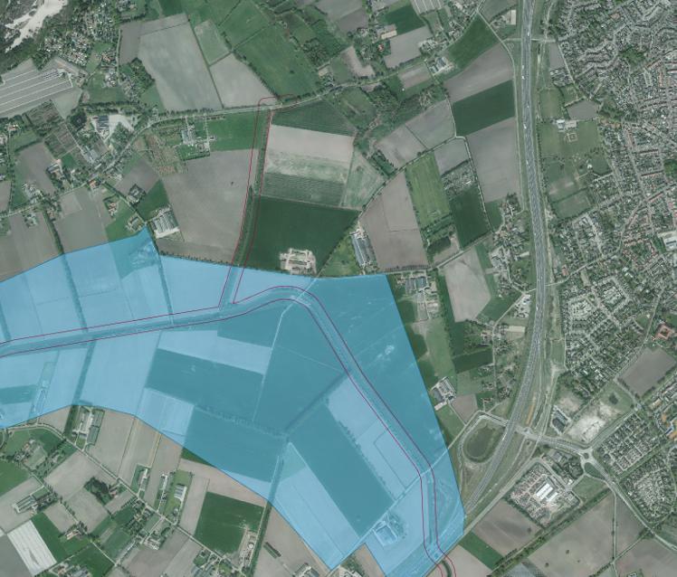 Plangebied Reserveringsgebied waterberging Leijgraaf Figuur 20: Uitsnede kaart Water Verordening ruimte 2014 Onderhavige ontwikkeling vormt geen belemmering c.q.