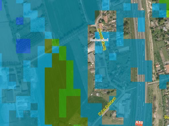 Plangebied Figuur 27: GHG (bron: Wateratlas, Noord-Brabant) Plangebied Figuur 28: GLG (bron: Wateratlas, Noord-Brabant) Peelrandbreuk Langs de flanken van de