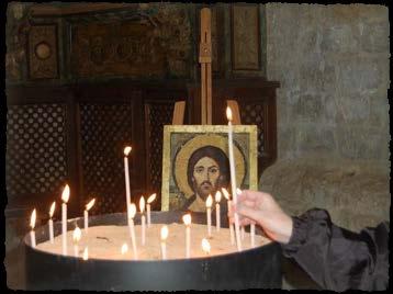 In de kathedraal Zwaait het