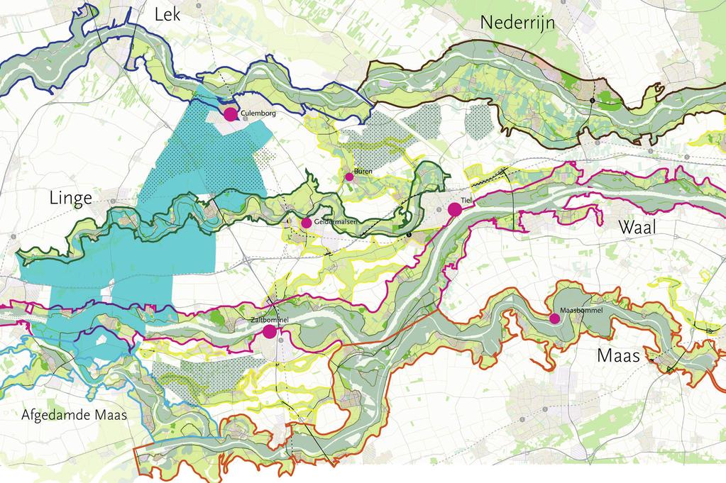 Nieuwe Hollandse Waterlinie Waardevolle open gebieden (op basis provinciale verordening) Rivier met oeverwalzone. Elke rivier heeft bijzondere kwaliteiten Historisch interessant stad (o.