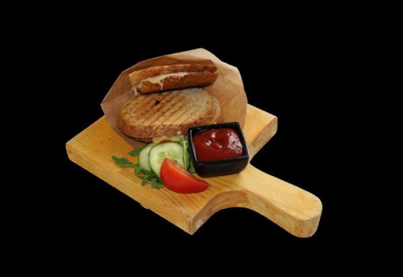 Tosti s Keuze uit wit of bruin boerenbrood Tosti met kaas van Bax Boerderijkaas en achterham van Slagerij van Hooff 4,75