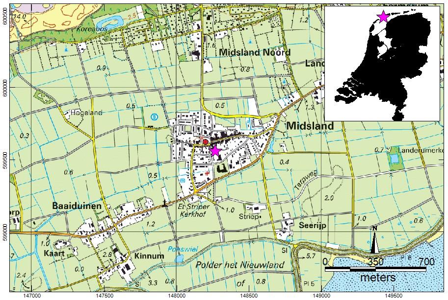 1 Inleiding 1.1 Kader In opdracht van Coop Vastgoed B.V. heeft ArGeoBoor een archeologisch bureau- en karterend booronderzoek uitgevoerd op de locatie Sudachterom te Midsland (Gemeente Terschelling).