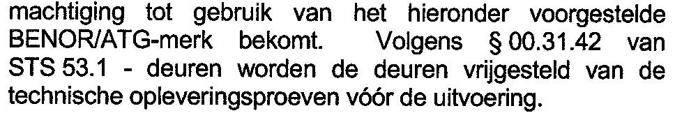 h), bepaald op basis van beproevingsverslagen volgens de Belgische norm NBN.