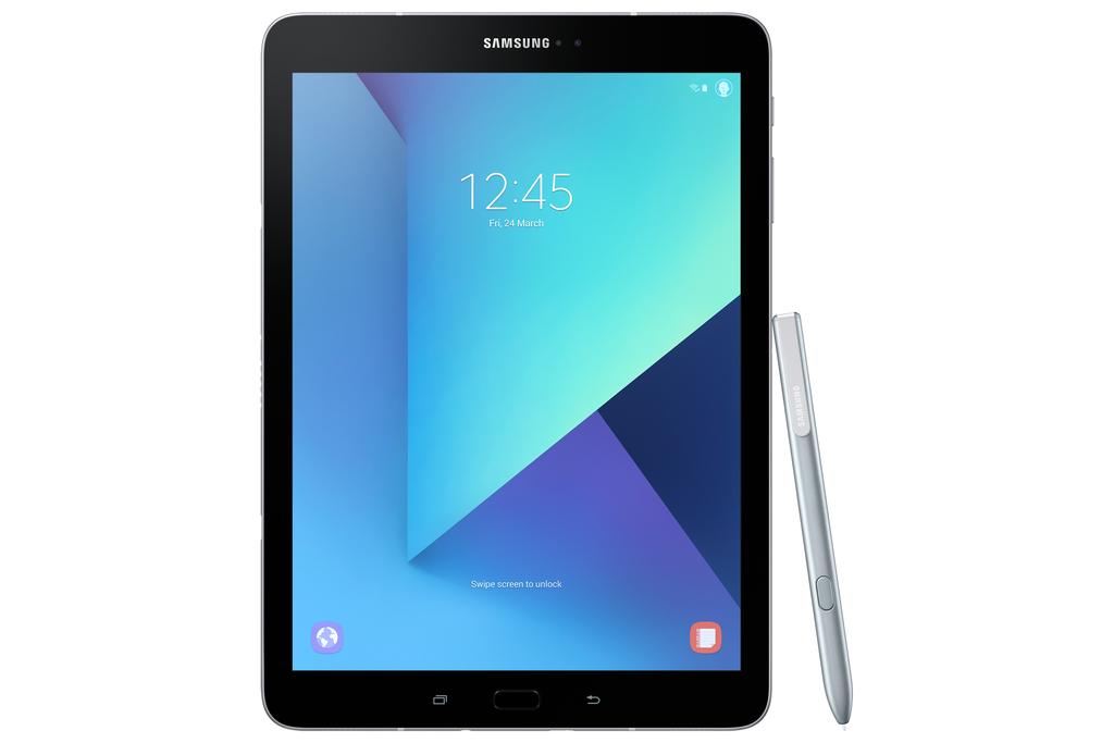 SAMSUNG GALAXY TAB S3 9,7 SILVER Artikelcode : SUT820S Samsung Galaxy Tab S3 SM-T820N. Beeldschermdiagonaal: 24,6 cm (9.7"), Resolutie: 2048 x 1536 Pixels, Display technologie: Super AMOLED.