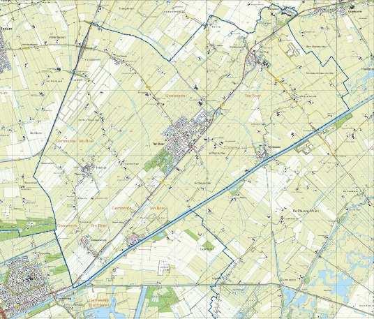 Ten Boer Op het grondgebied van de gemeente Ten Boer is gekeken naar: - Damsterdiep: vrijwel geheel vlak naast de N360, waardoor ivm geluid wonen op water niet mogelijk is.