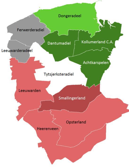 Figuur 2.2: Gemeente Tytsjerksteradiel. Migratie naar richting, 2006 2015. Vestiging Vertrek Saldo Leeuwarden 2.942 3.017-75 Smallingerland 1.036 1.