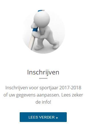 Om online in te schrijven dient u de link te gebruiken die u kreeg van uw club of te surfen naar de website van de club.