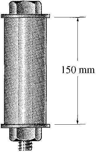 1.51 Een buis van aluminium (Ealu = 73,1 GPa, alu = 231-6 m/mc) met een dwarsdoorsnede-oppervlakte van 6 mm 2 wordt gebruikt als bus voor een bout van staal (Est = 2 GPa, st = 121-6 m/mc) met een