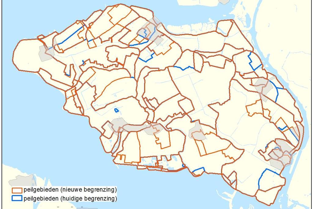 Peilbeheer in de gewenste situatie Natuurgebieden De natuurgebieden Scherpenissepolder en Schakerloopolder zijn in de periode 2000 tot 2005 gerealiseerd in het kader van de Landinrichting.