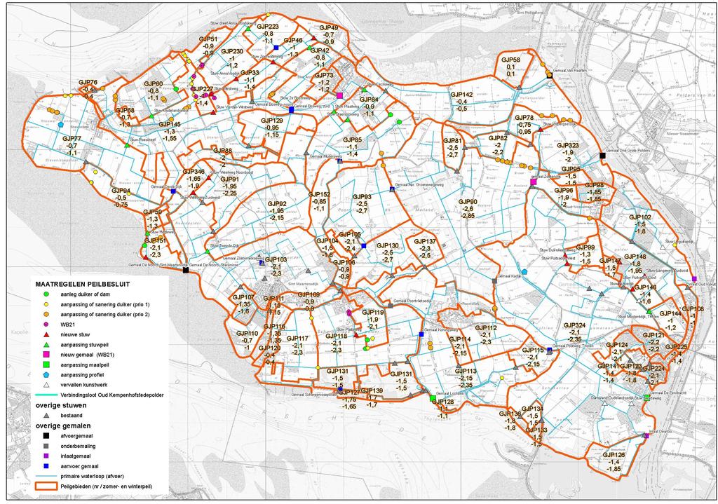 Toelichting ontwerp peilbesluit Tholen Bijlagen Bijlage 5: Kaart