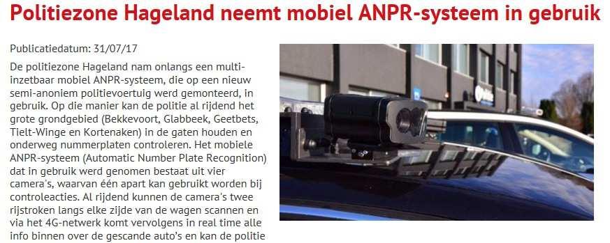 Veiligheid ANPR - Automatic