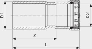 1 artikel VdS DN1 D1 DN2 D2 Z L 739 430 15 ½ 10 ⅜ 46 70 739 447 20 ¾ 10 ⅜ 51 75 695 392 20 ¾ 15 ½ 45 72 695 408 25 1 15 ½ 54 82 695 415