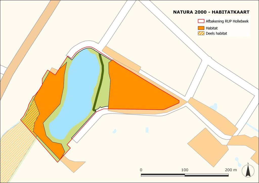 Figuur 17: Natura 2000 Habitatkaart 4.3. Water en bodem Door het plangebied loopt de waterloop die officieel geboekstaafd staat als OS214 (figuur 18).