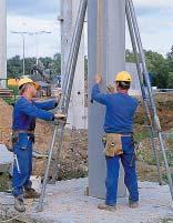 Kolommen in gewapend beton (KM) MEGATON Plaatsing van de kolommen Bij de plaatsing van kolommen wordt gebruik gemaakt van volgende ingietstukken: - een hijsoog: hierdoor kan een as worden geschoven