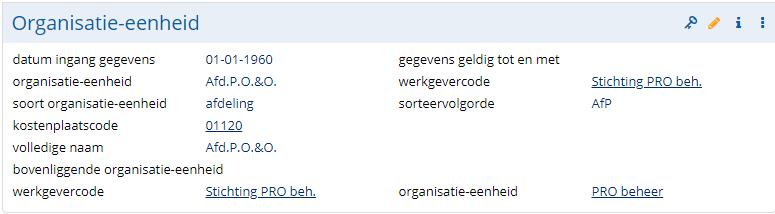 eenheid is nu voluit geschreven - Het label eenheid waaronder deze eenheid valt is aangepast naar bovenliggende organisatieeenheid - De label van de velden die