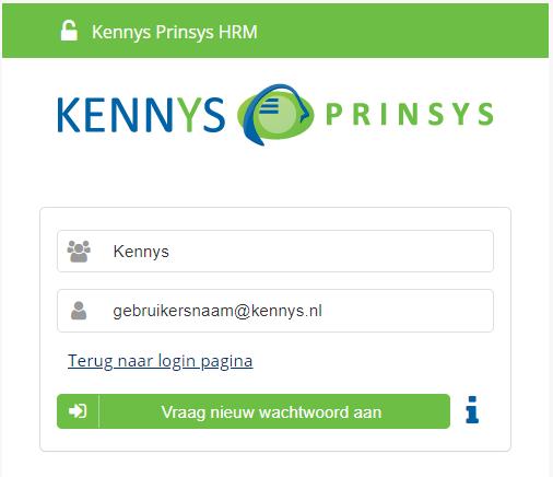 1 Inloggen en wachtwoord vergeten Het mailadres van de gebruiker/werknemer kan nu gebruikt worden om in te loggen: En om te gebruiken in het