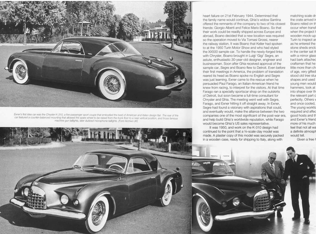 Een van de eerste taken van de nieuwe kleine styling afdeling was om samen met bodybuilder Briggs te werken aan een nieuw model Chrysler Parade Phaeton car ( op een Imperial chassis ) waarvan er