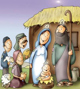 Ze krijgen een brief van de koning en gaan op weg naar Bethlehem. Maria zit op het ezeltje en hoeft dus niet te lopen. In de herberg is er geen plaats.