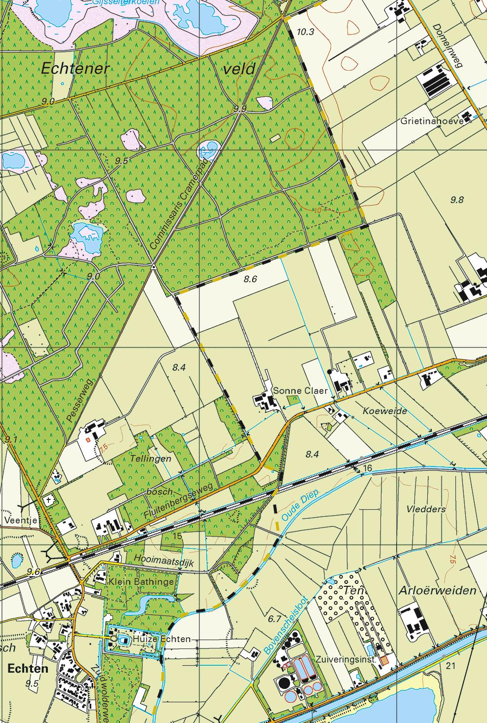 Routekaart Echten route A Tik op de nummers in