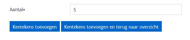 1. Eigenaar met speelhallen en cafés Aangifte 1 Opstellingen en kentekens Voeg de kentekens toe Indien u kiest voor Kentekens toevoegen, kan u nog extra kentekens