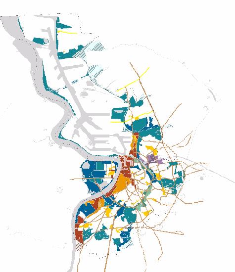 Beleidsplan stad Antwerpen mbt gewenste ontwikkeling van de stad Groene Singel: 1 van de 5 strategische ruimten