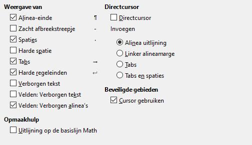 Opmaakhulp Selecteer de gewenste opties op het tabblad LibreOffice Writer > Opmaakhulp (Afbeelding 6).