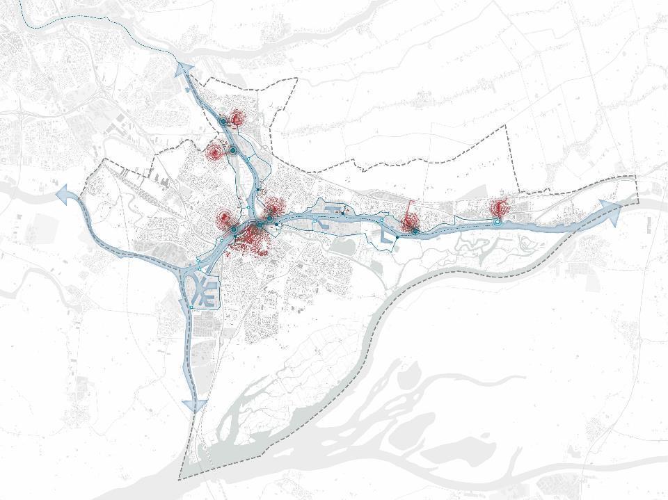 7. 6. 2. 1. 3. 4. 5. 1. Groothoofd, Dordrecht 2. Veerplein, Zwijndrecht 3. Veerdam, Papendrecht 4.