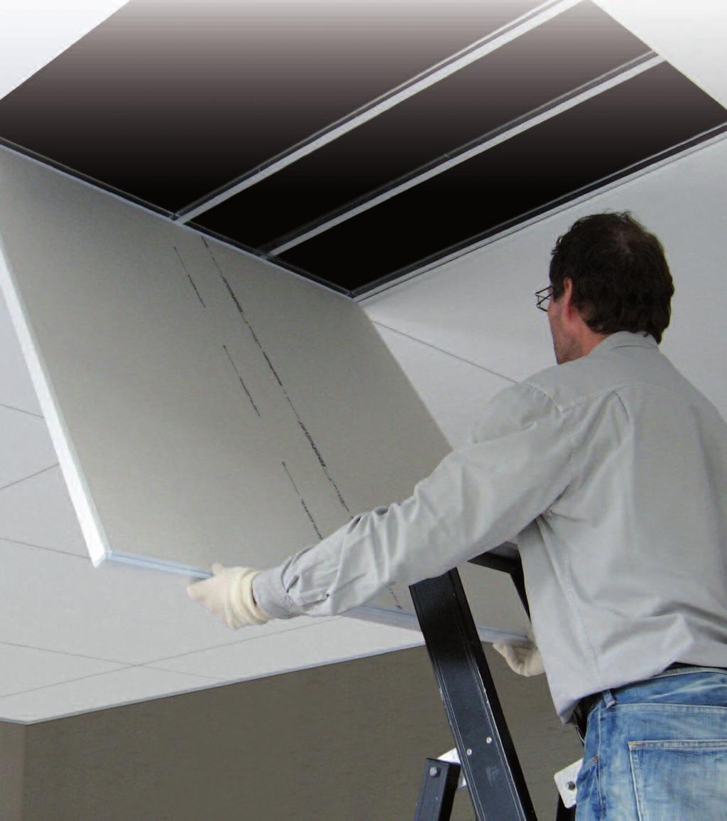 Nooit meer tillen en schuiven Techstyle plafonds bieden de comfortabelste toegankelijkheid in de plafondbranche.