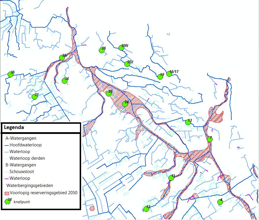 4.2. Uitspraak over nut huidige reserveringsgebieden In het provinciaal waterplan zijn reserveringsgebieden aangewezen voor het district Raam voor 2050.