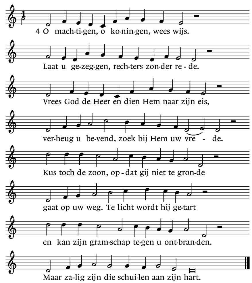 4. Kyrie Kyriegebed (tekst: Jochen Klepper, melodie: Liedboek voor de Kerken 155) En zij baarde haar eerstgeboren