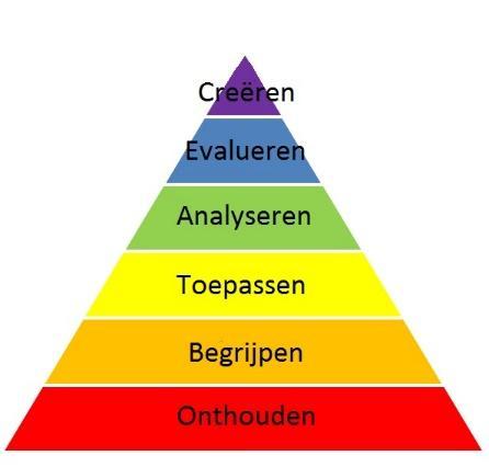 Hieronder wordt de taxonomie weergegeven. Vervolgens wordt een toelichting gegeven met betrekking tot de toepassing ervan bij de praktijkexamens. 1.