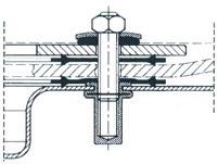 Pons (of priem) de 8 gaten t.b.v. de draadeinden. Plaats het tweede trechterrubber over de draadeinden. Zorg ervoor dat rubbervlakken en omgeving geheel droog zijn. 4.