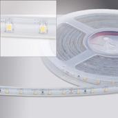 Uitermate flexibele afgeschermde waterdichte LED strip Rol van m/24w Roll of m/24w Bedoeld voor binnen en buitentoepassingen Leverbaar in verschillende lichtkleuren Verkrijgbaar in Vdc en 24Vdc