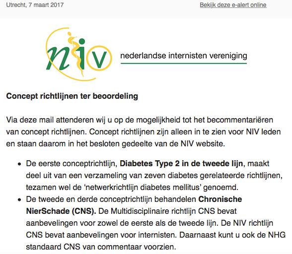 MDR en NIV richtlijn