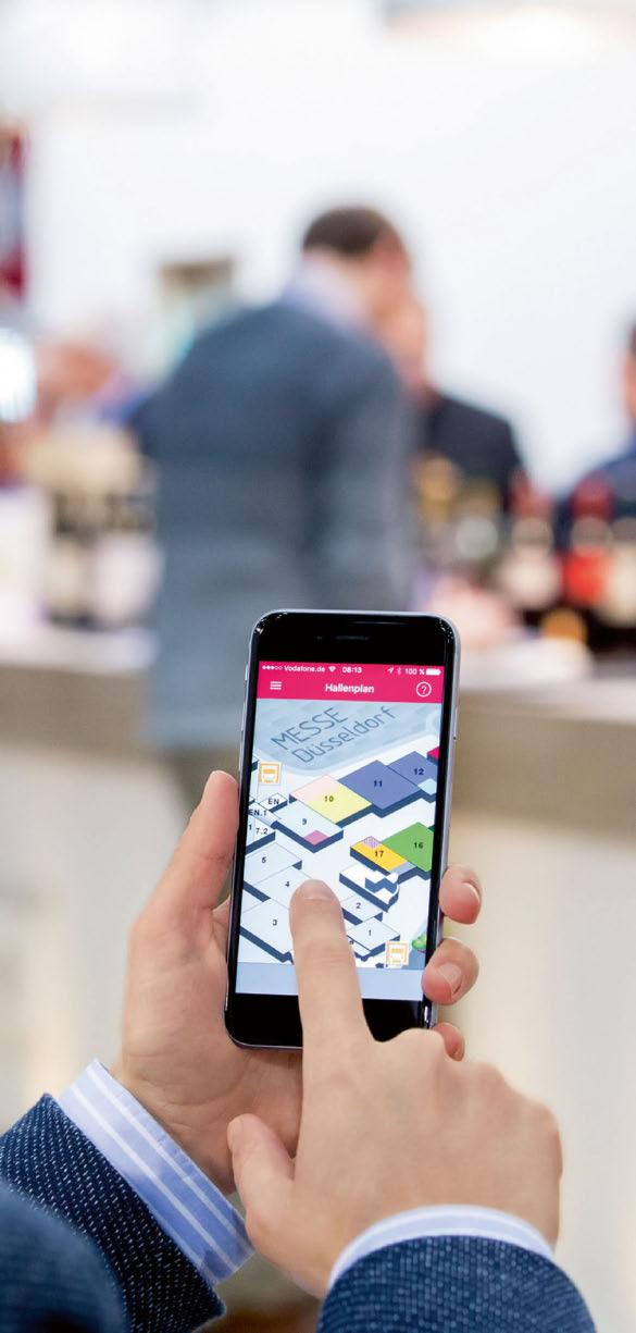 MyOrganizer ProWein-app ExportGuide Tentoonstellingsprogramma HET PERFECTE SCHEMA De negen hallen zijn