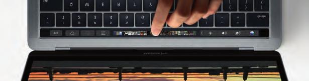 Het belang van een reservekopie Touch Bar en Touch ID Sommige nieuwe MacBook Pro-modellen zijn uitgerust met een zogeheten Touch Bar, een in het toetsenbord ingebouwde glazen strook die u kunt