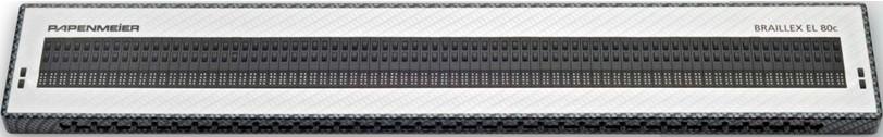 Braillex EL 80c- Papenmeier Brailleleesregel met 80 braillecellen met regelbare druk Eenvoudige, ergonomische bediening