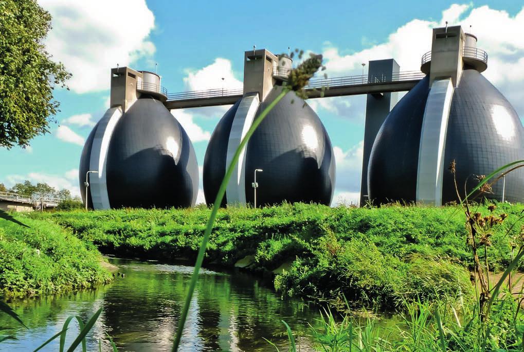 Figuur 1: Vergistingstanks rioolwaterzuivering grondstoffenfabrieken.