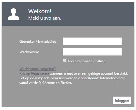 1. Registratie en inloggen Voor u ligt de handleiding voor de Track & Trace en web boeking omgeving van Van Duuren Districenters.