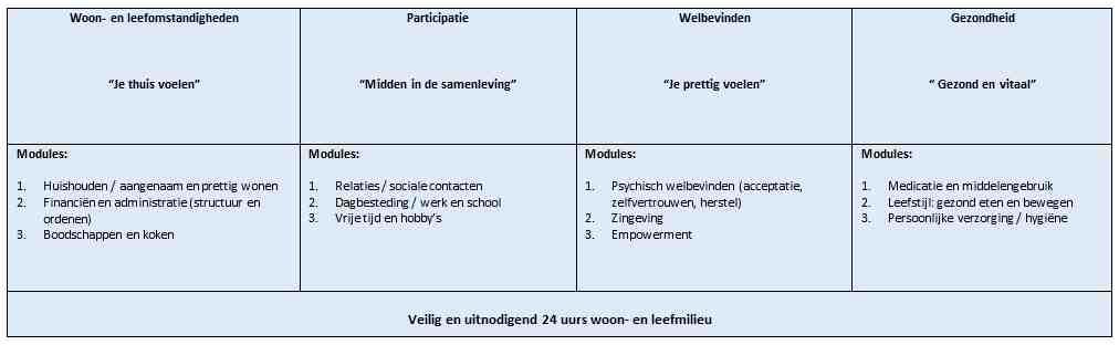 4. HET WOONPORTFOLIO Het Woonportfolio is een verzameling van methodieken en instrumenten van begeleiders en bewoners om het herstelproces optimaal te ondersteunen.