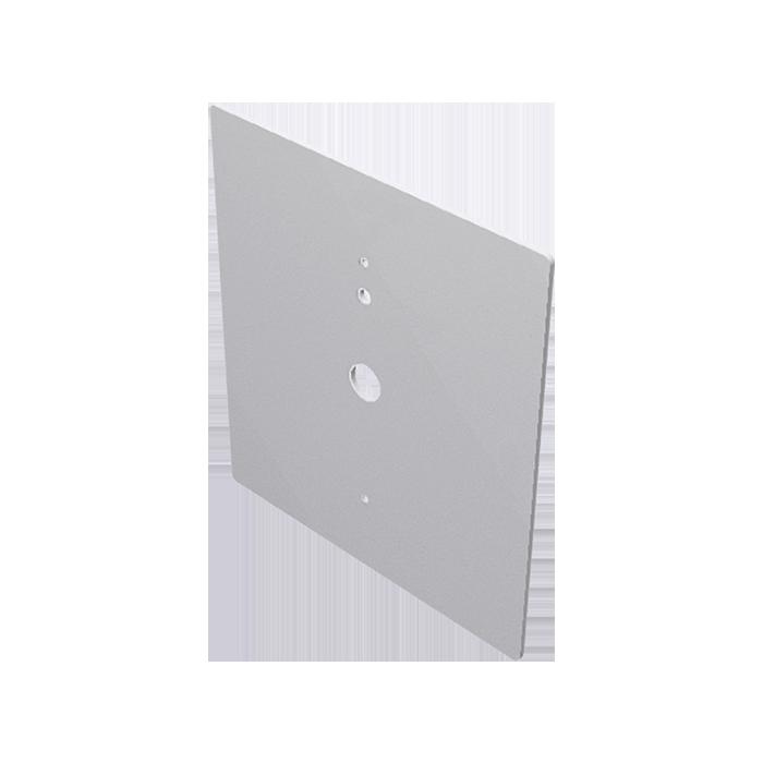 Frontpaneel onderdelen voor smart deurbel Visto, plastic materiaal, kleur silver mist RAL9006.