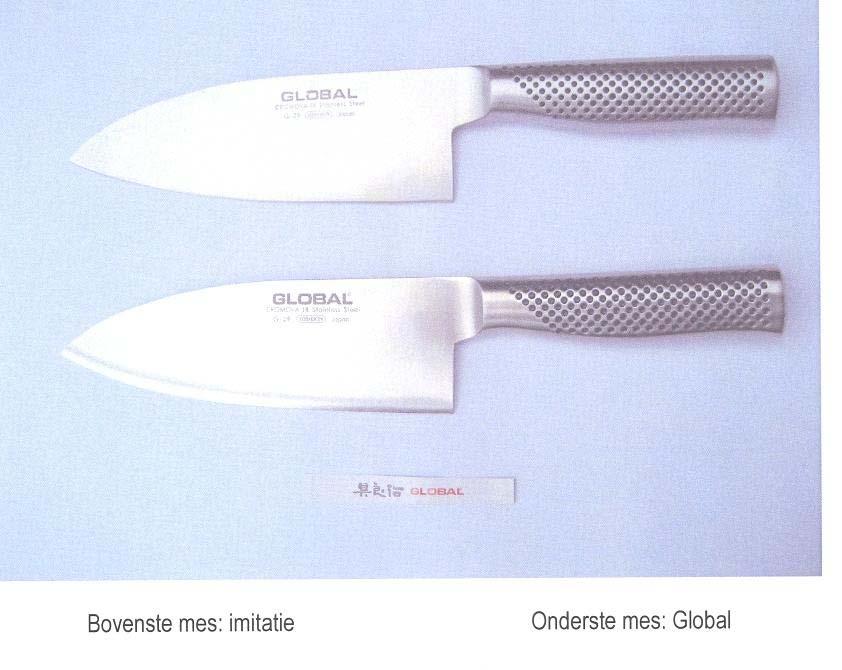 5 2.8. De door Hunter verkochte messen zijn niet vervaardigd door Yoshikin, en zijn ten opzichte van de originele GLOBAL messen van inferieure kwaliteit. 3. Het geschil 3.1.