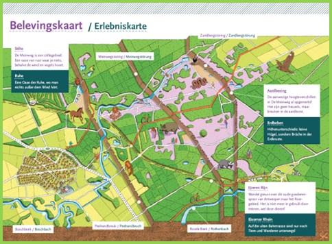 Zo heeft De Meinweg bijvoorbeeld een Belevingskaart ontwikkeld voor in de nieuwe brochure met als thema aardbreuken als basis van het landschap.